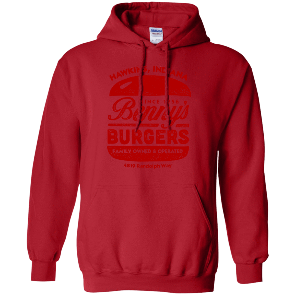 Sweatshirts Red / Small Benny's Burgers Pullover Hoodie