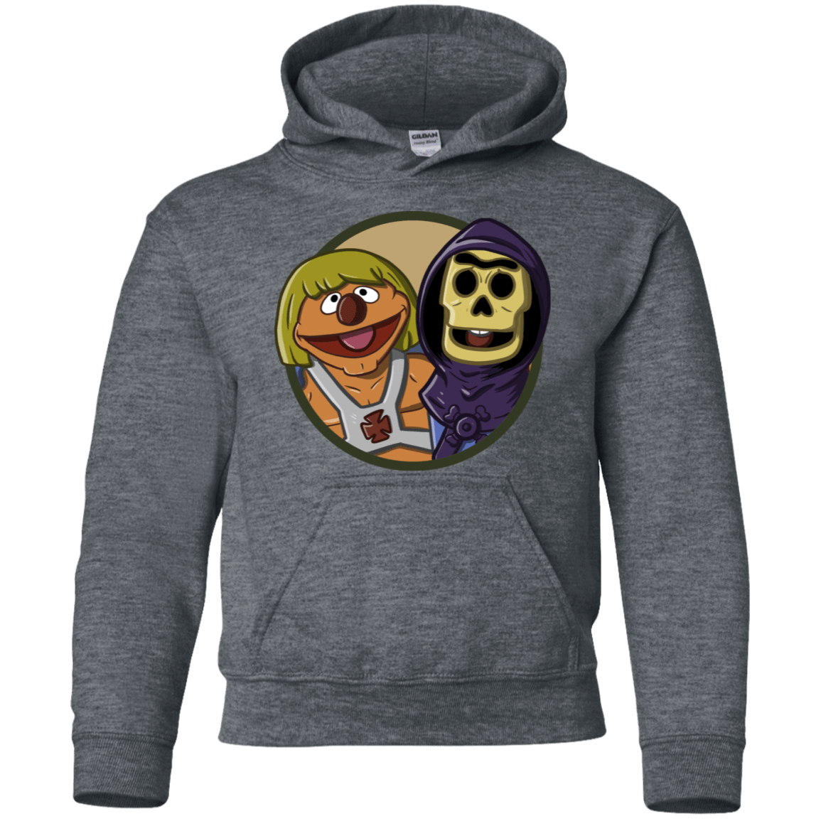Sweatshirts Dark Heather / YS Bert and Ernie Youth Hoodie
