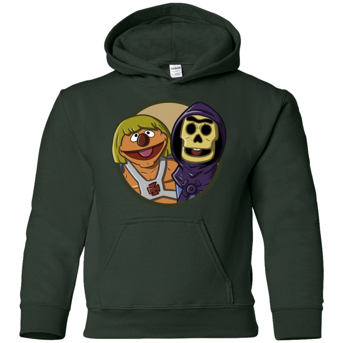 Sweatshirts Forest Green / YS Bert and Ernie Youth Hoodie