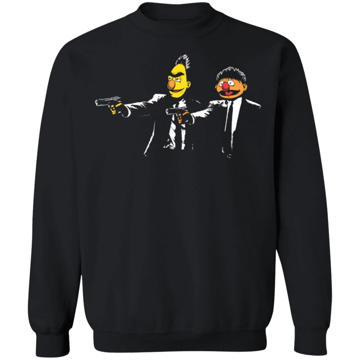 Sweatshirts Black / S Bert Fiction G180 Gildan Crewneck Pullover Sweatshirt 8 oz.