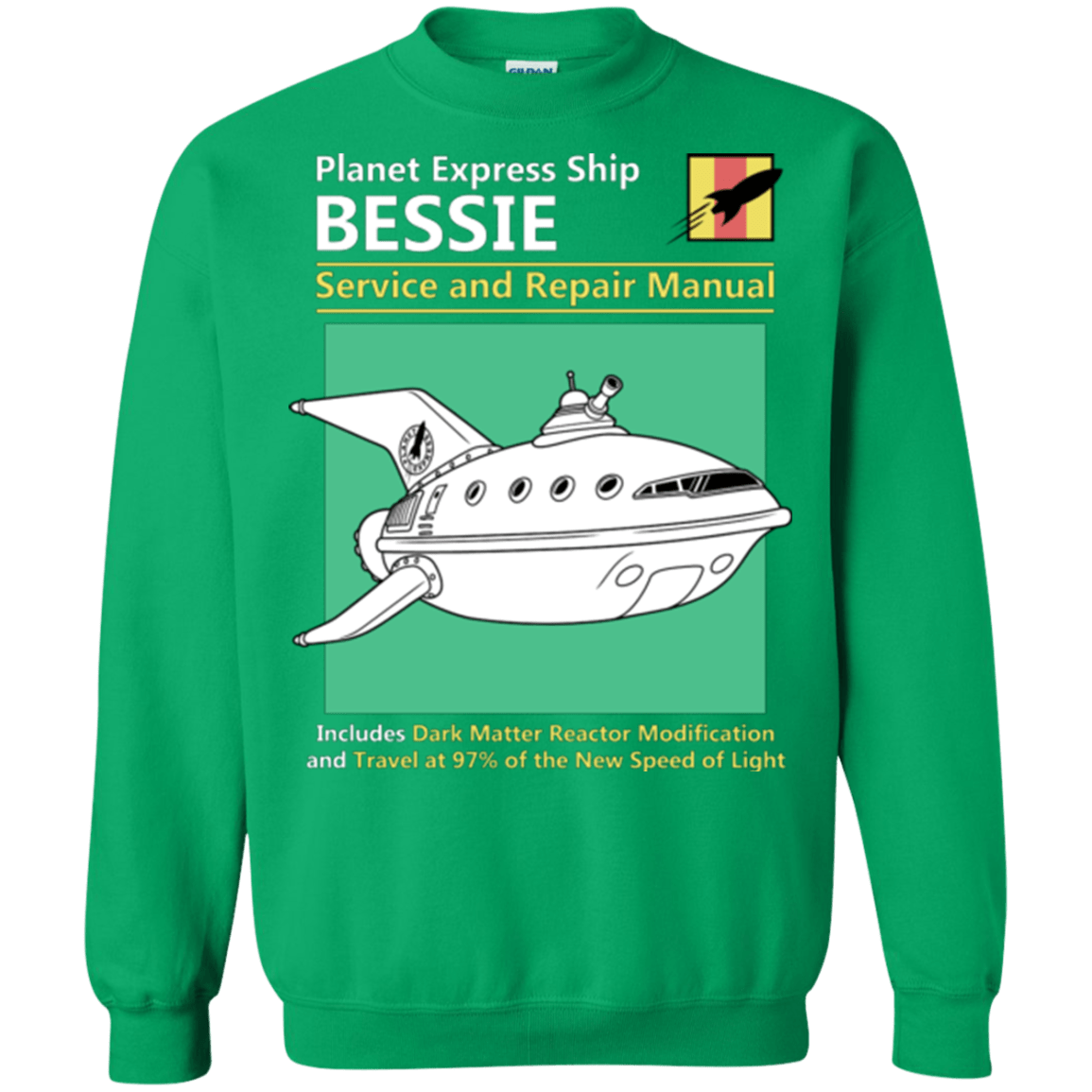 Sweatshirts Irish Green / Small Bessie Service and Repair Manual Crewneck Sweatshirt