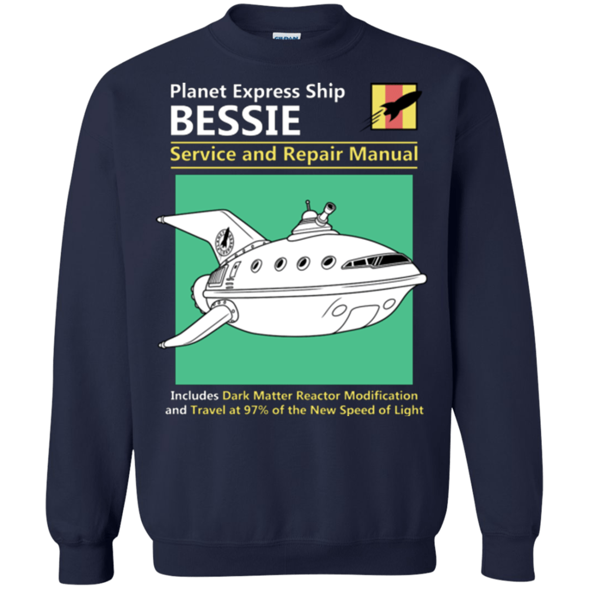 Sweatshirts Navy / Small Bessie Service and Repair Manual Crewneck Sweatshirt
