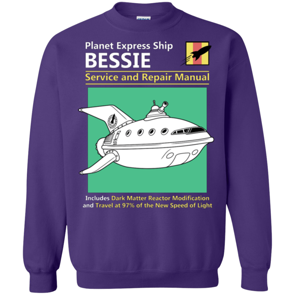 Sweatshirts Purple / Small Bessie Service and Repair Manual Crewneck Sweatshirt