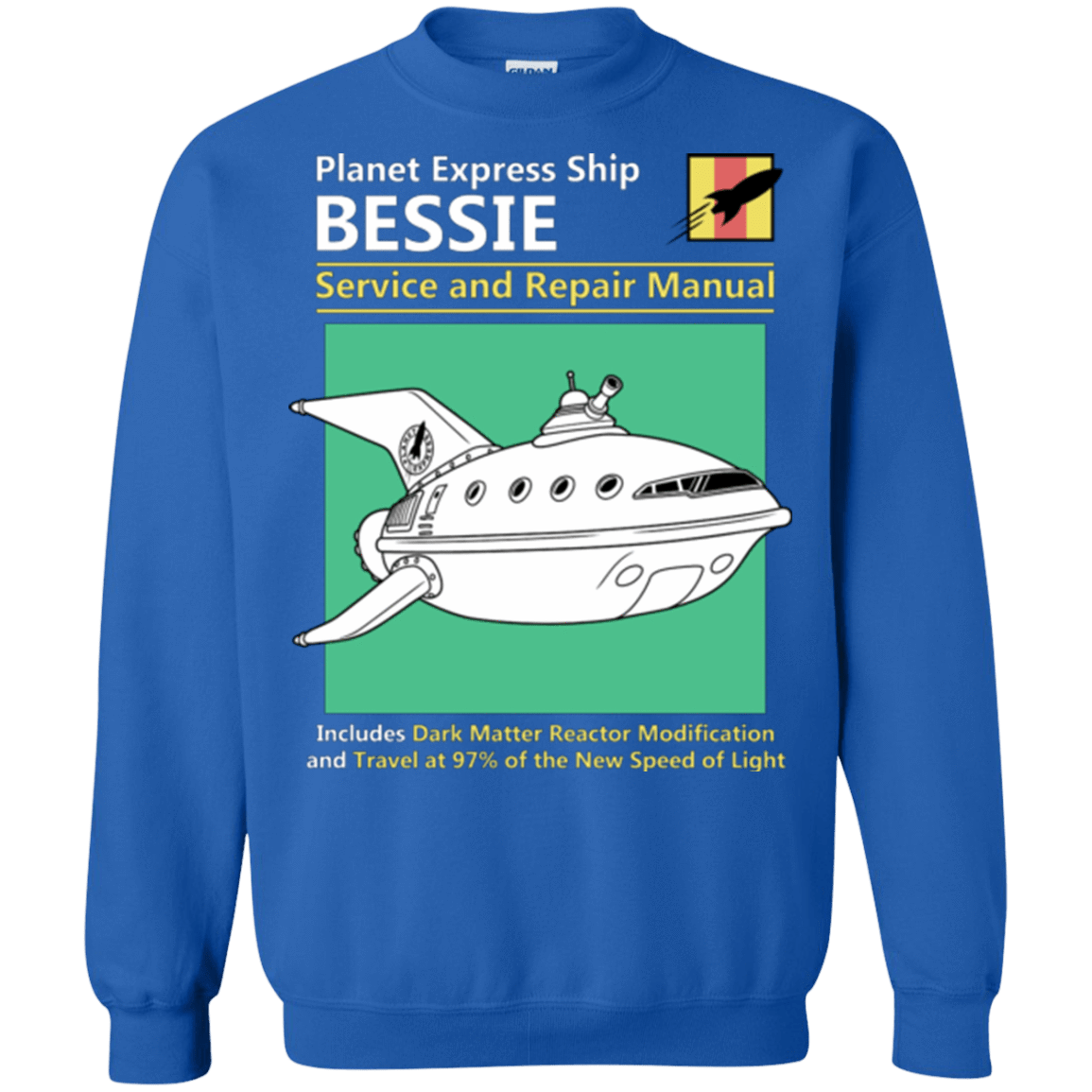 Sweatshirts Royal / Small Bessie Service and Repair Manual Crewneck Sweatshirt