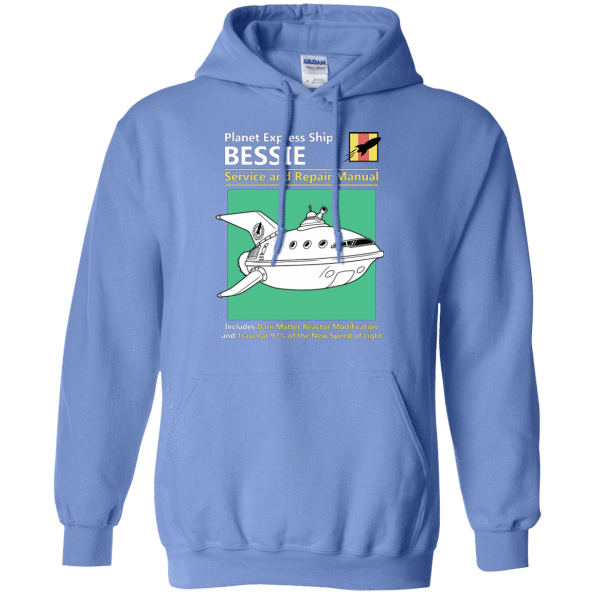 Sweatshirts Carolina Blue / Small Bessie Service and Repair Manual Pullover Hoodie