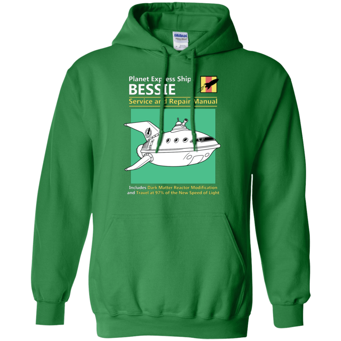 Sweatshirts Irish Green / Small Bessie Service and Repair Manual Pullover Hoodie