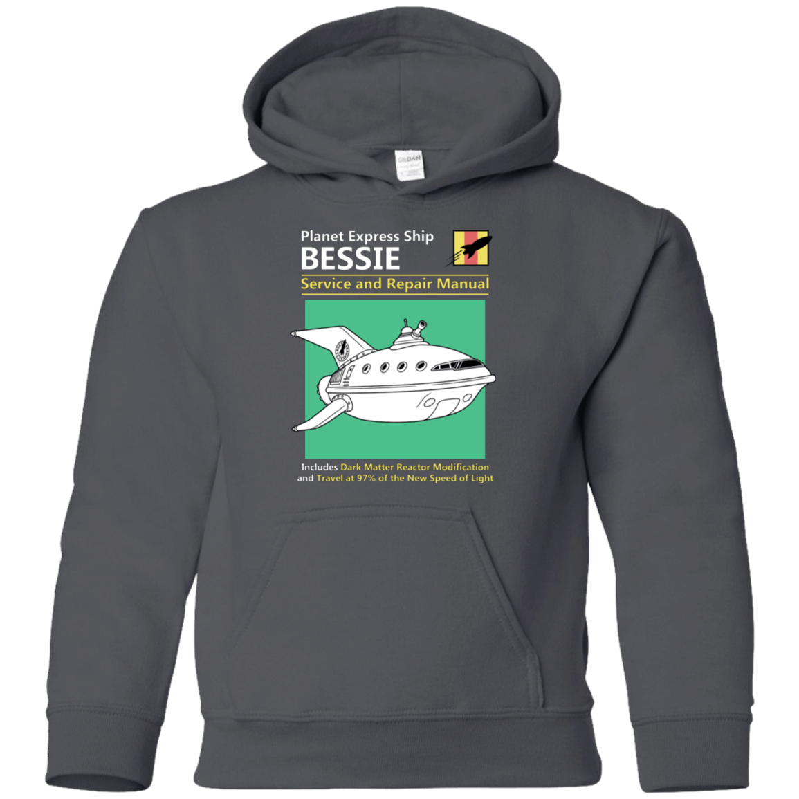Sweatshirts Charcoal / YS Bessie Service and Repair Manual Youth Hoodie