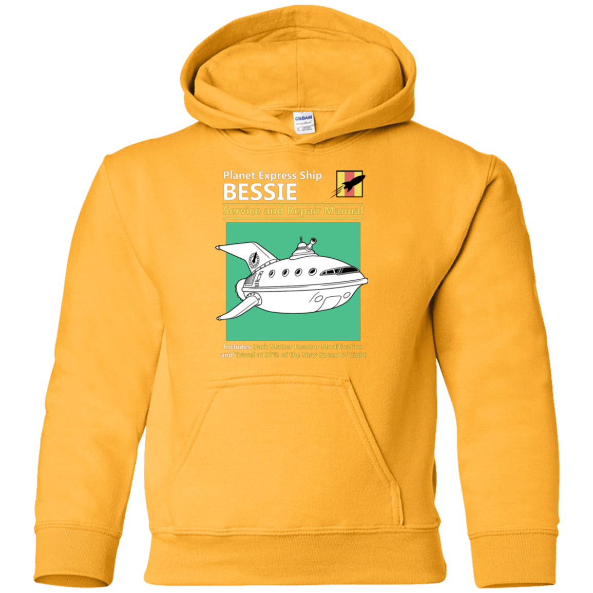 Sweatshirts Gold / YS Bessie Service and Repair Manual Youth Hoodie