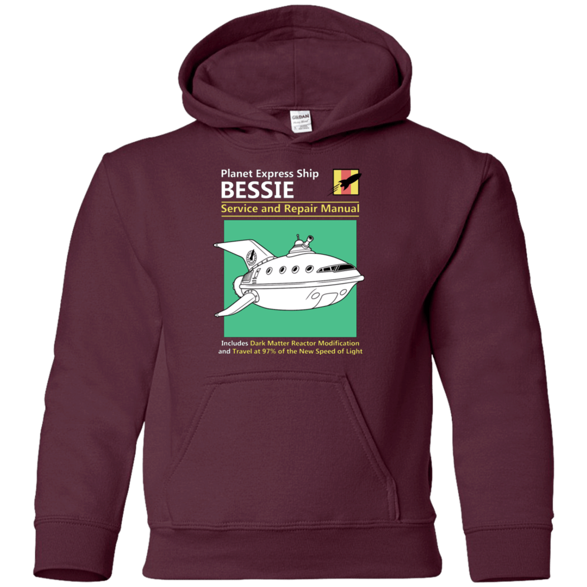 Sweatshirts Maroon / YS Bessie Service and Repair Manual Youth Hoodie