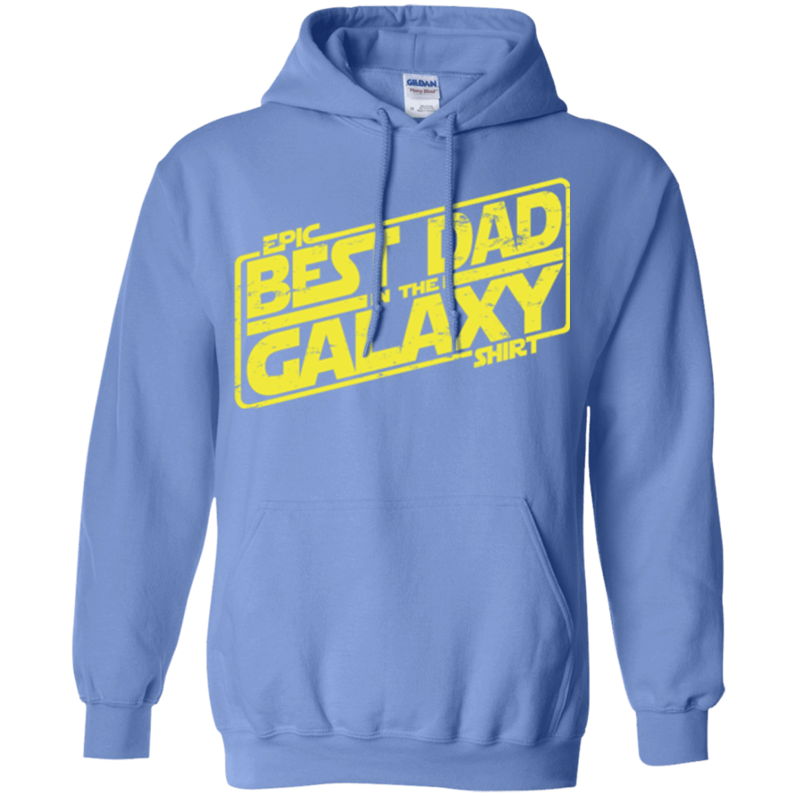 Sweatshirts Carolina Blue / Small Best Dad in the Galaxy Pullover Hoodie
