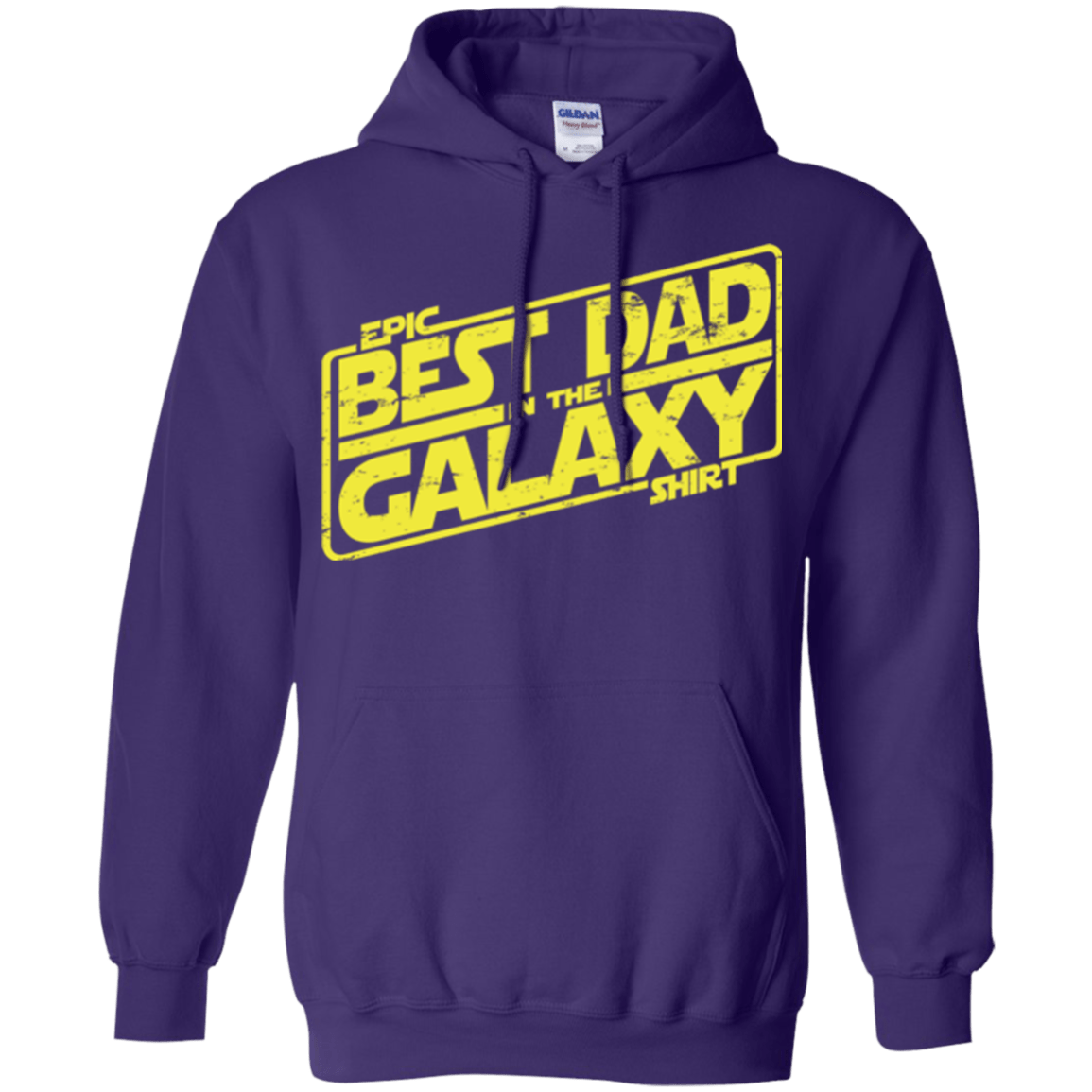 Sweatshirts Purple / Small Best Dad in the Galaxy Pullover Hoodie