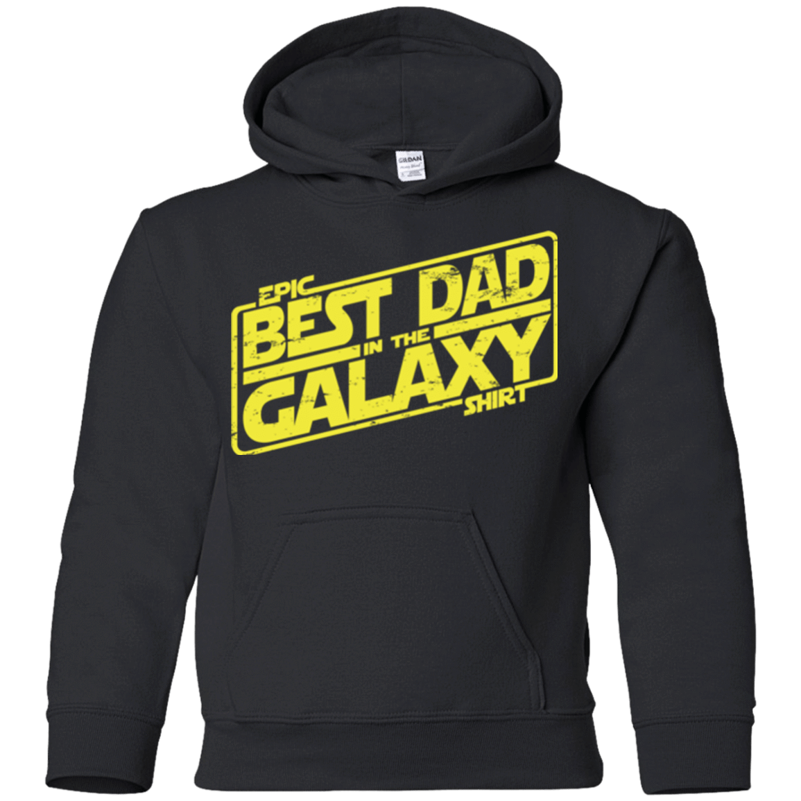 Sweatshirts Black / YS Best Dad in the Galaxy Youth Hoodie