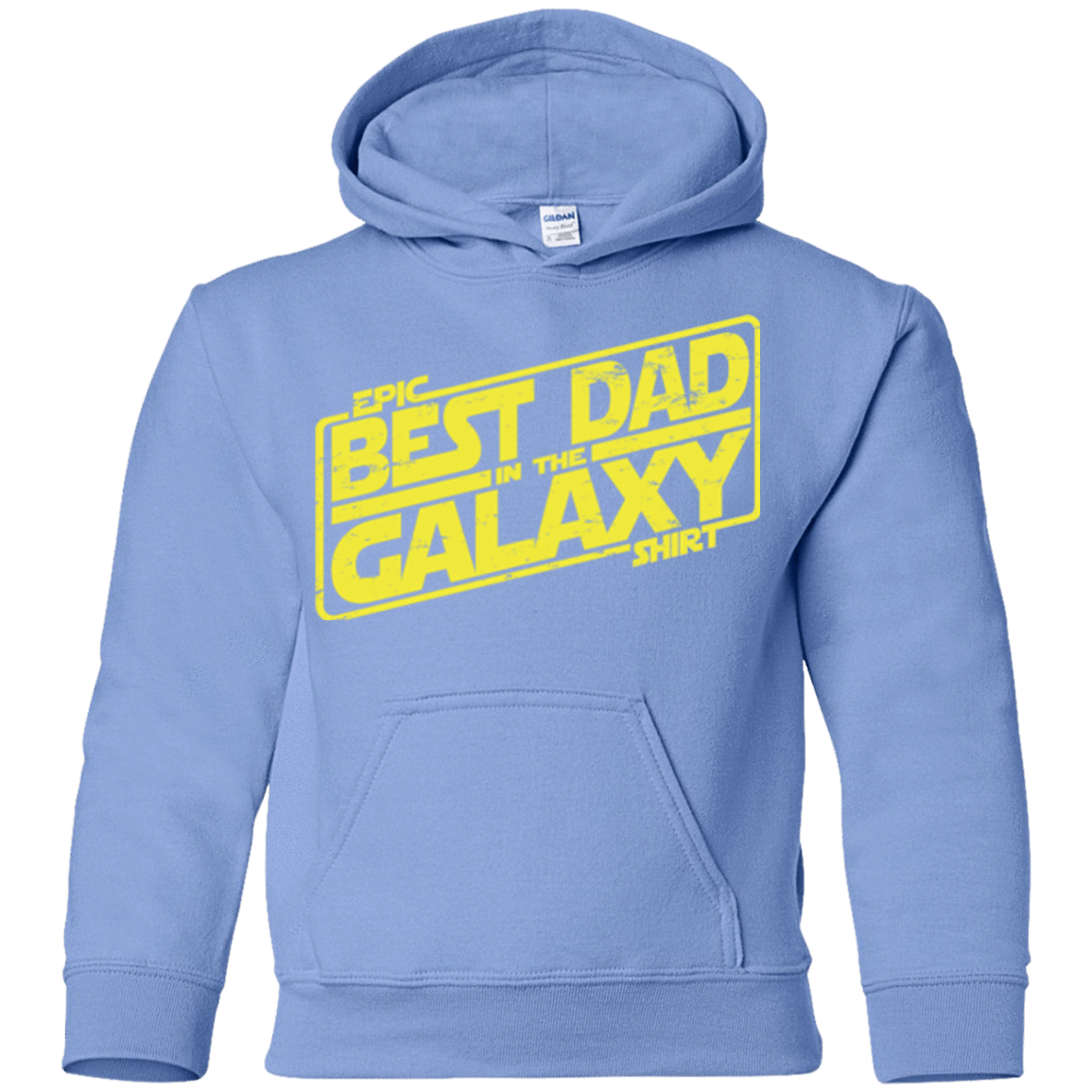 Sweatshirts Carolina Blue / YS Best Dad in the Galaxy Youth Hoodie