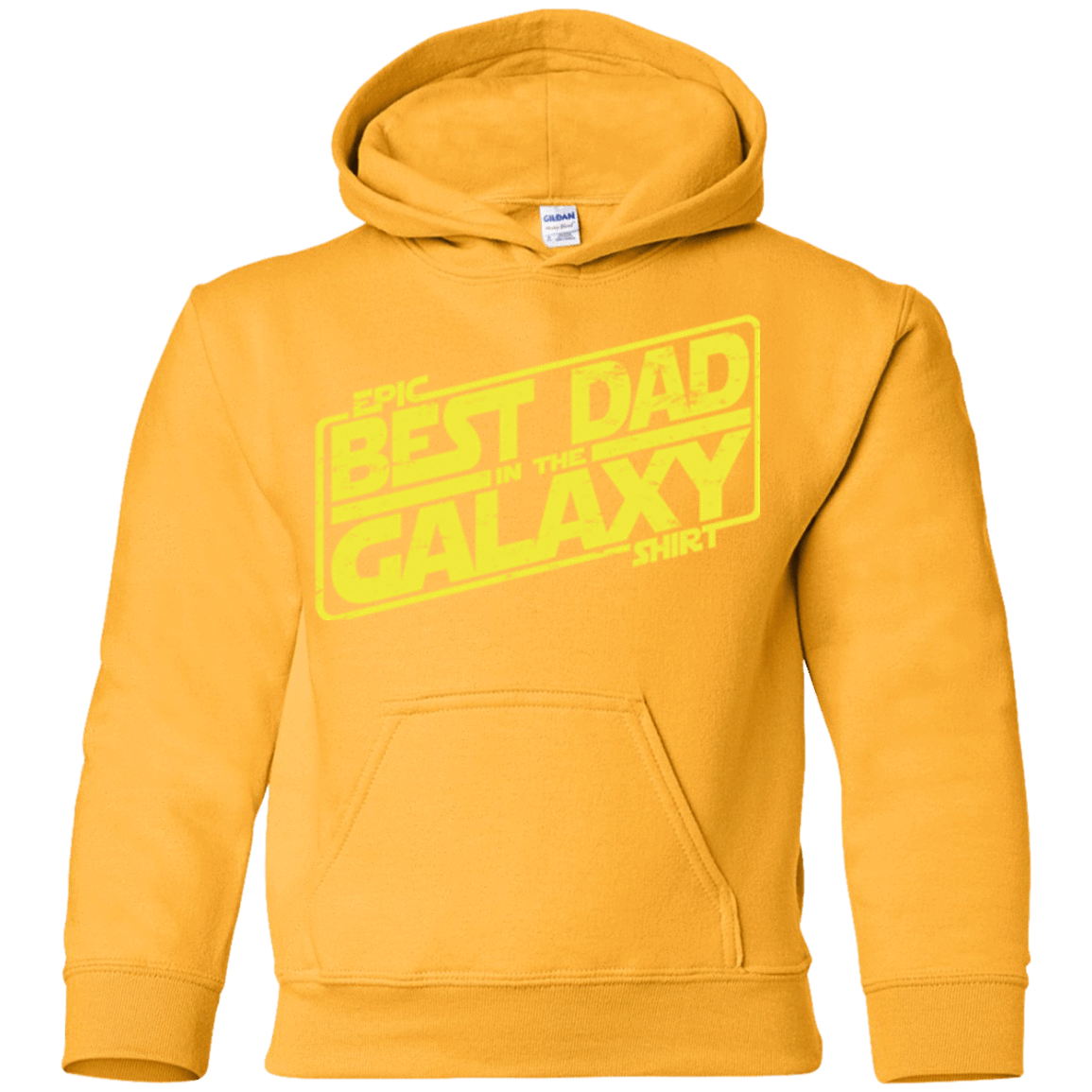 Sweatshirts Gold / YS Best Dad in the Galaxy Youth Hoodie