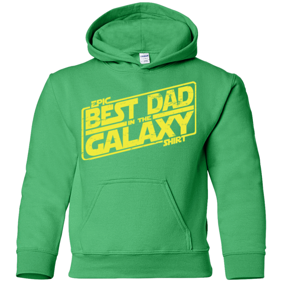 Sweatshirts Irish Green / YS Best Dad in the Galaxy Youth Hoodie