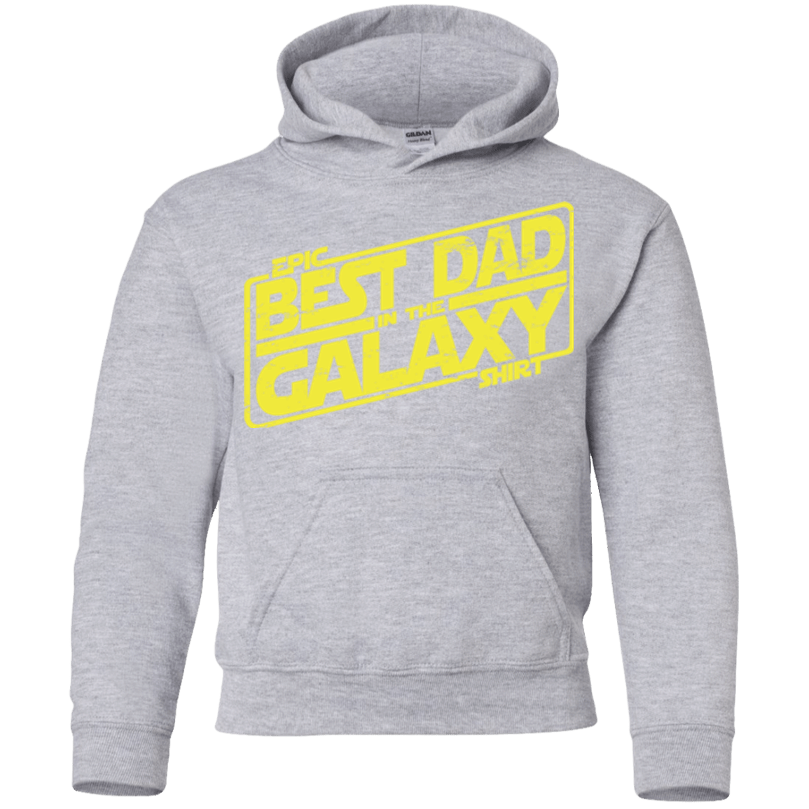 Sweatshirts Sport Grey / YS Best Dad in the Galaxy Youth Hoodie