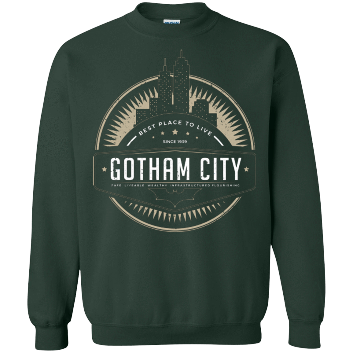 Sweatshirts Forest Green / Small Best Place To Live Crewneck Sweatshirt