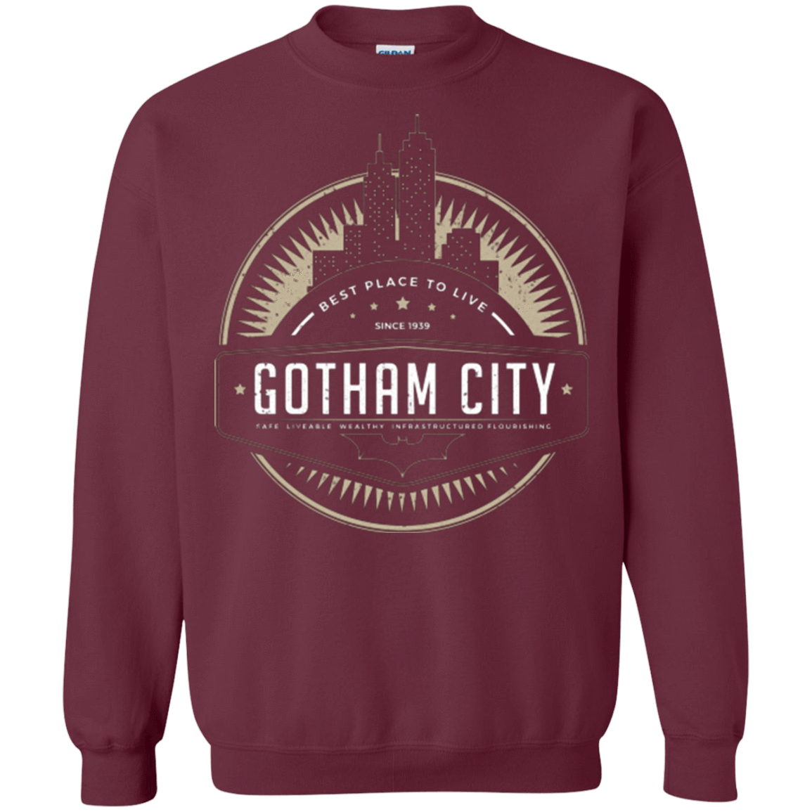 Sweatshirts Maroon / Small Best Place To Live Crewneck Sweatshirt