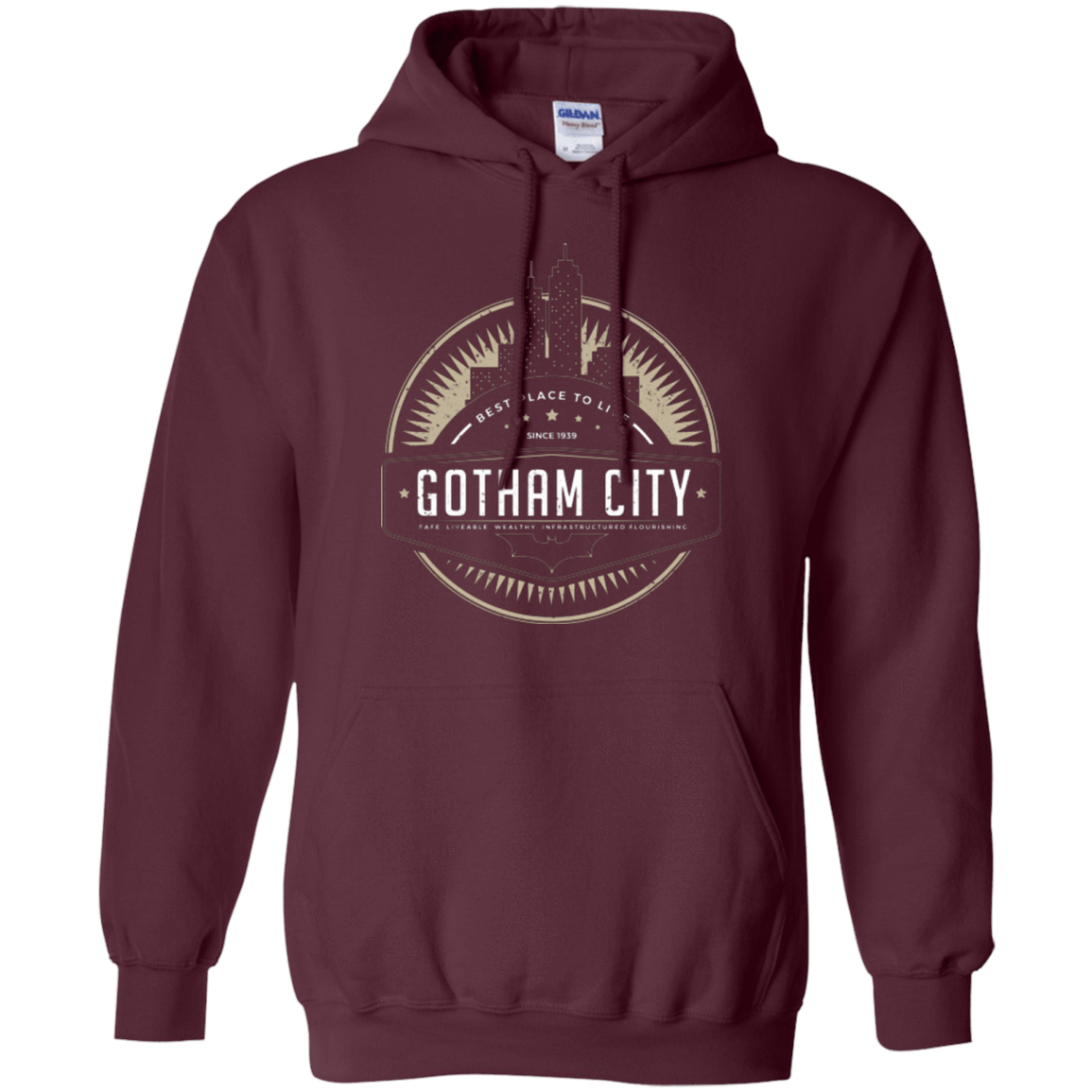 Sweatshirts Maroon / Small Best Place To Live Pullover Hoodie