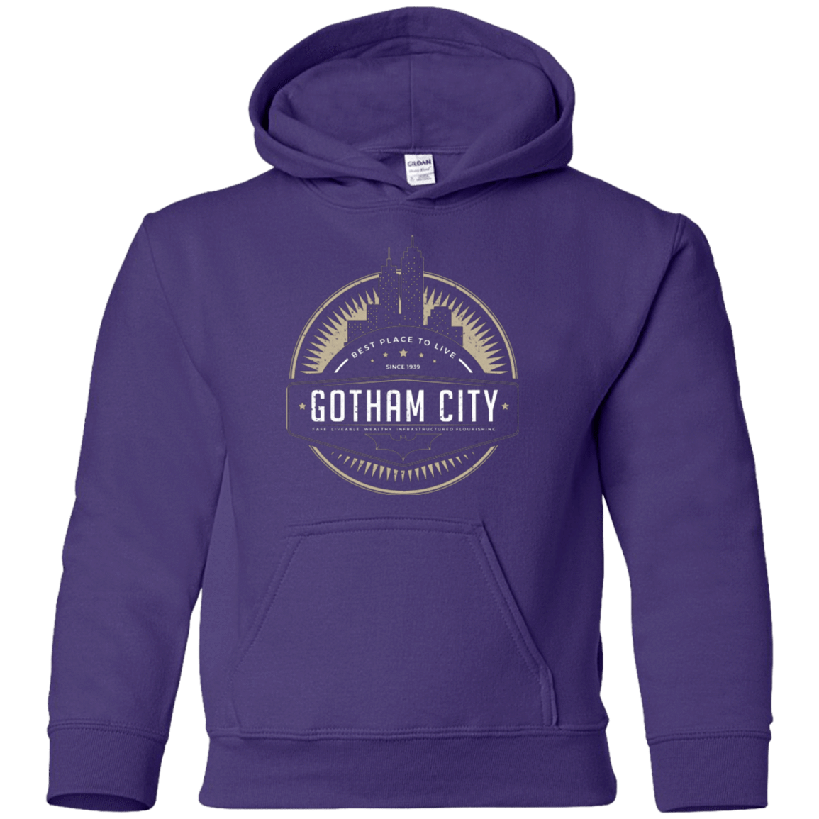 Sweatshirts Purple / YS Best Place To Live Youth Hoodie