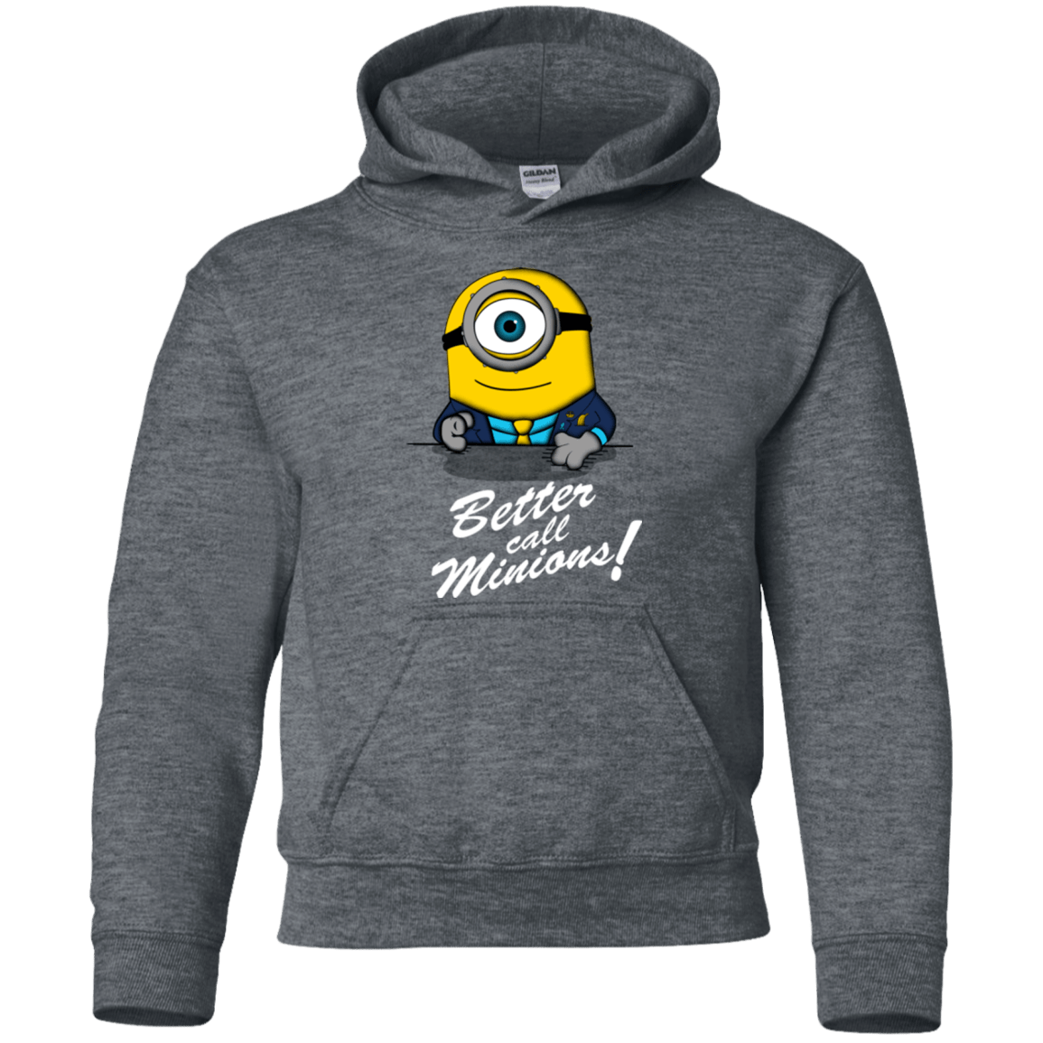 Sweatshirts Dark Heather / YS Better Call Minons Youth Hoodie