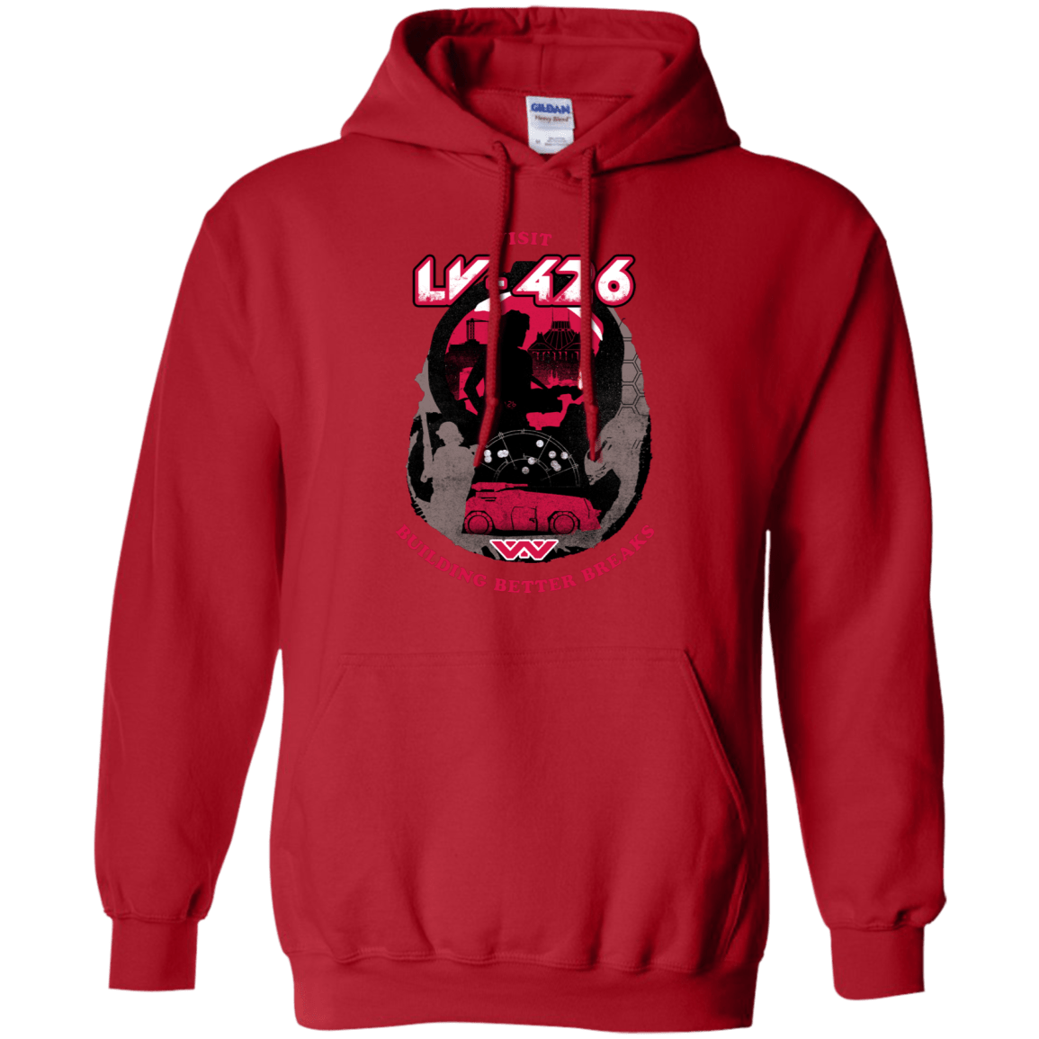 Sweatshirts Red / S Better Worlds Pullover Hoodie