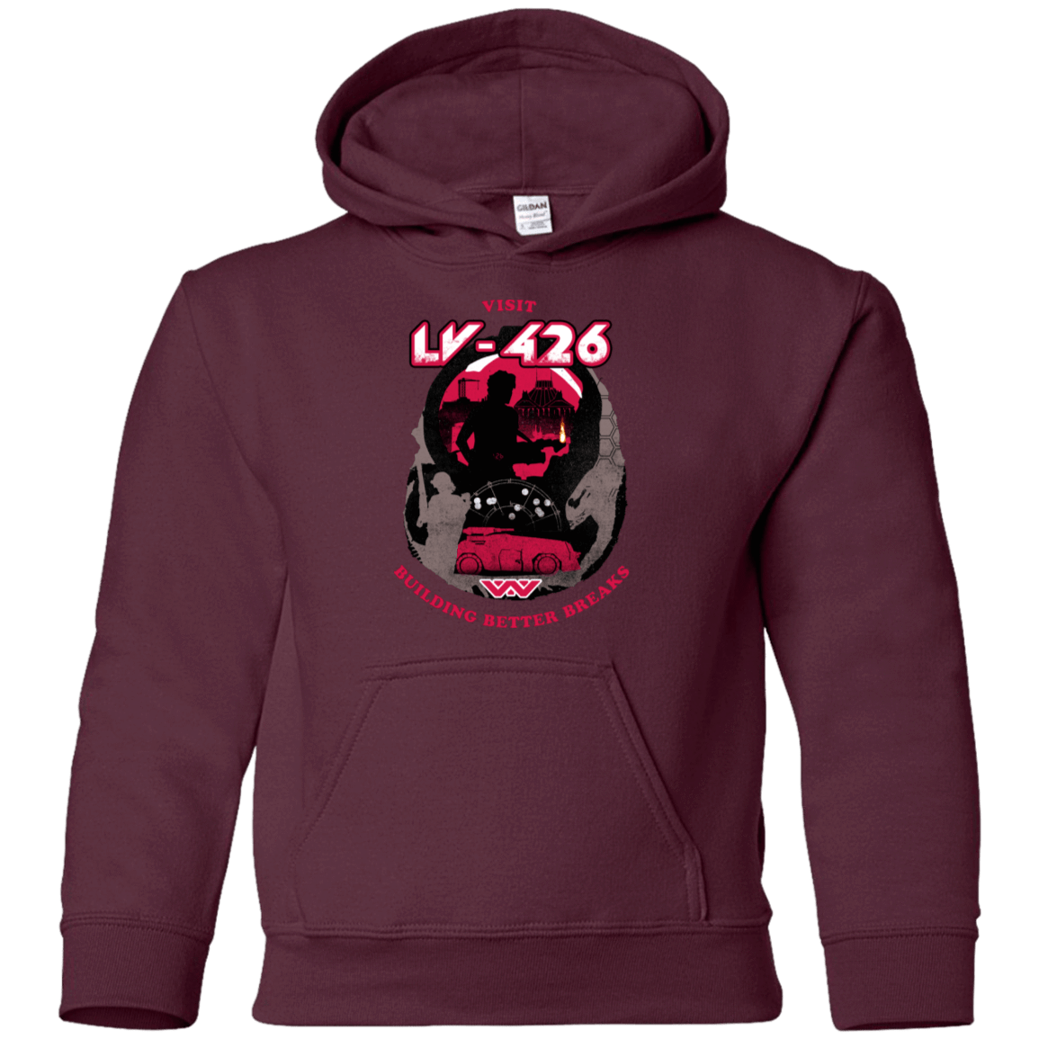 Sweatshirts Maroon / YS Better Worlds Youth Hoodie