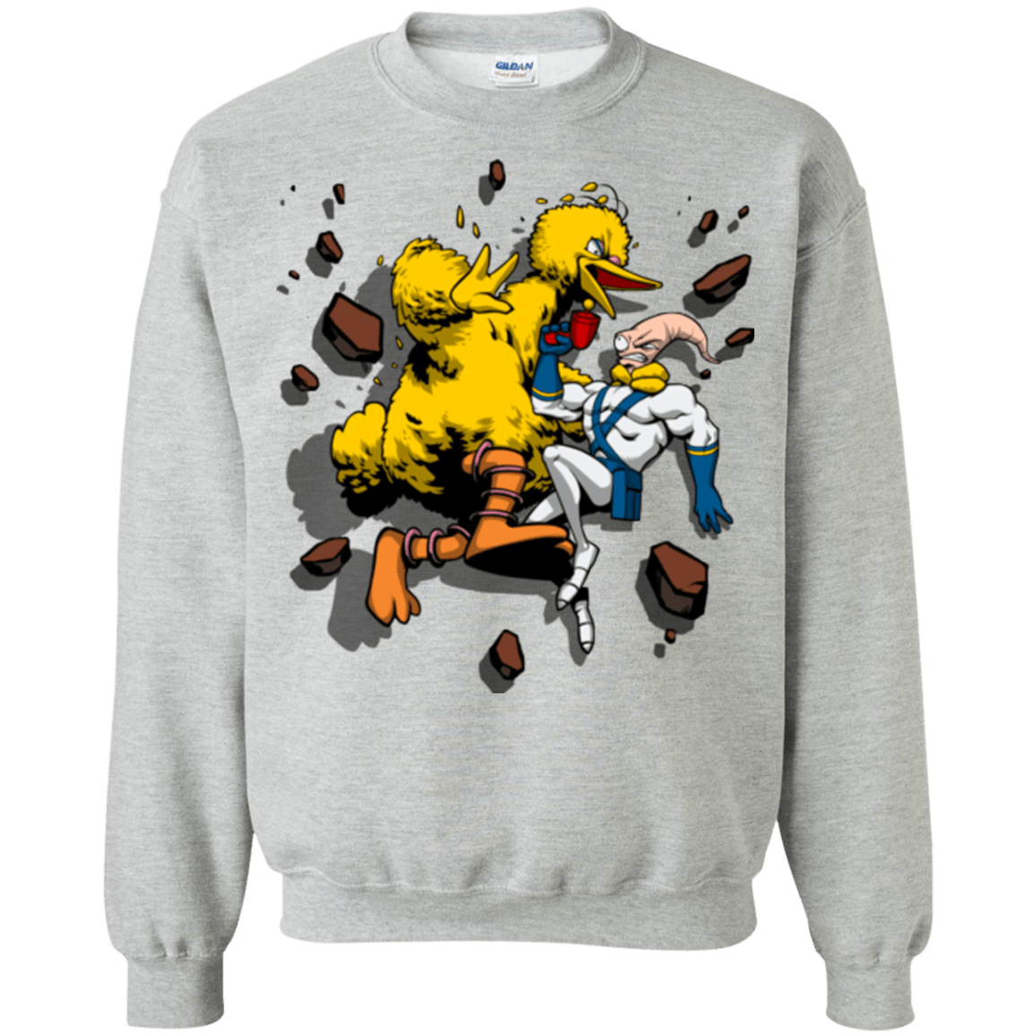 Sweatshirts Sport Grey / Small Big Bird and Worm Crewneck Sweatshirt