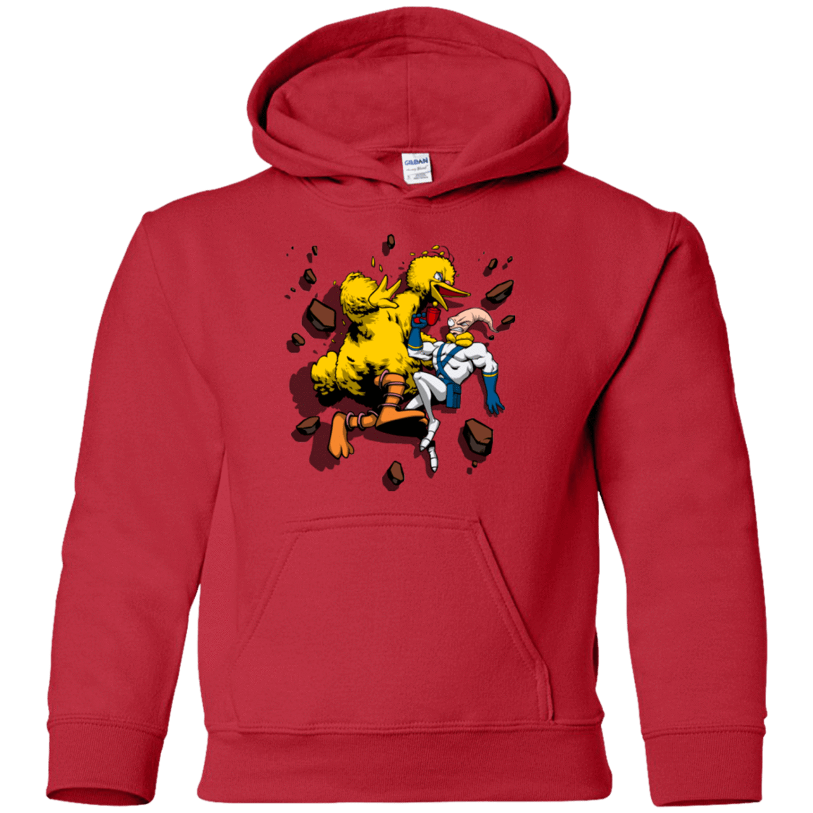 Sweatshirts Red / YS Big Bird and Worm Youth Hoodie