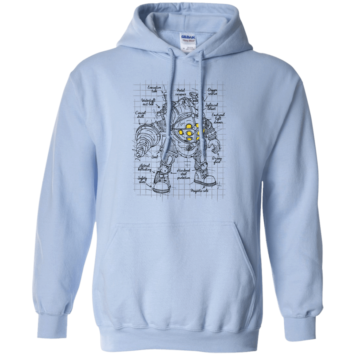 Sweatshirts Light Blue / S Big Daddy Plan Pullover Hoodie