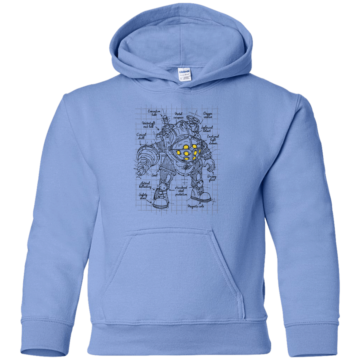 Sweatshirts Carolina Blue / YS Big Daddy Plan Youth Hoodie