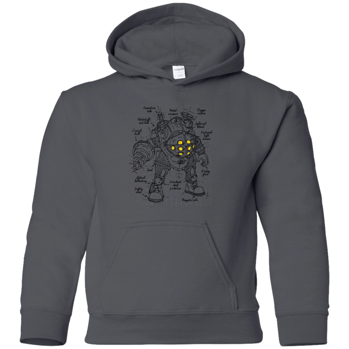 Sweatshirts Charcoal / YS Big Daddy Plan Youth Hoodie