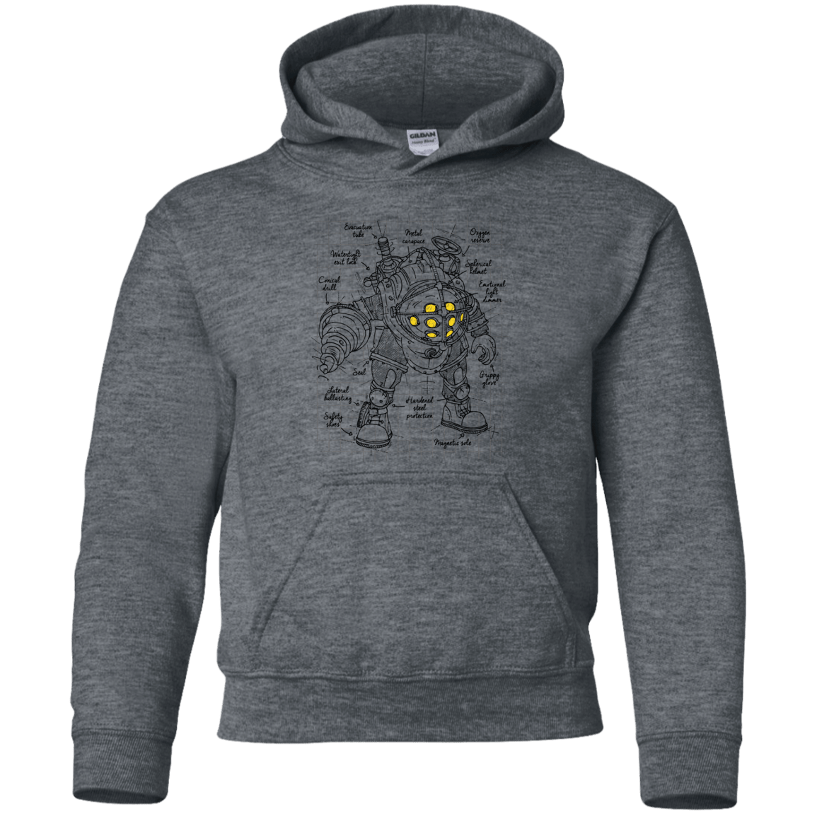 Sweatshirts Dark Heather / YS Big Daddy Plan Youth Hoodie