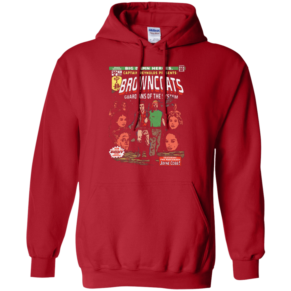 Sweatshirts Red / Small Big Damn Heroes Pullover Hoodie