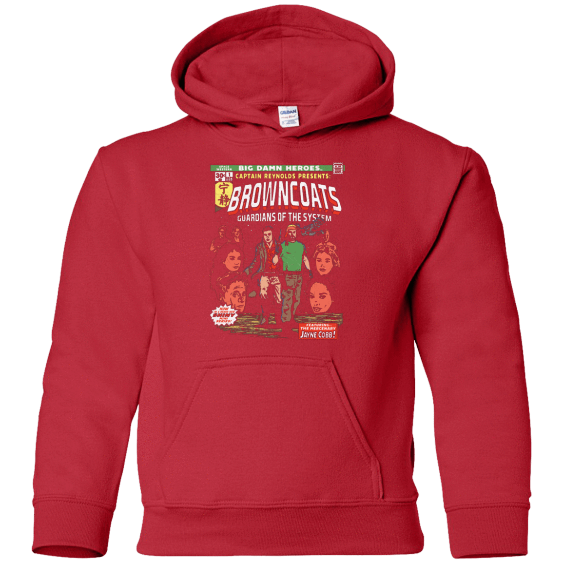 Sweatshirts Red / YS Big Damn Heroes Youth Hoodie