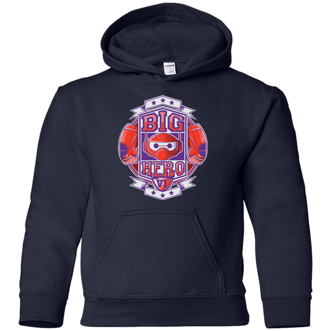 Sweatshirts Navy / YS BIG HERO VI BOXING Youth Hoodie