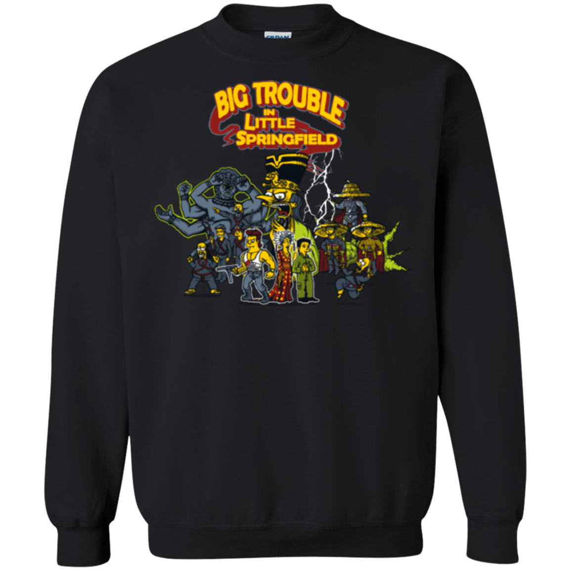 Sweatshirts Black / S Big Trouble Crewneck Sweatshirt
