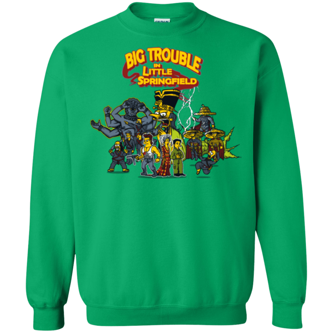 Sweatshirts Irish Green / S Big Trouble Crewneck Sweatshirt