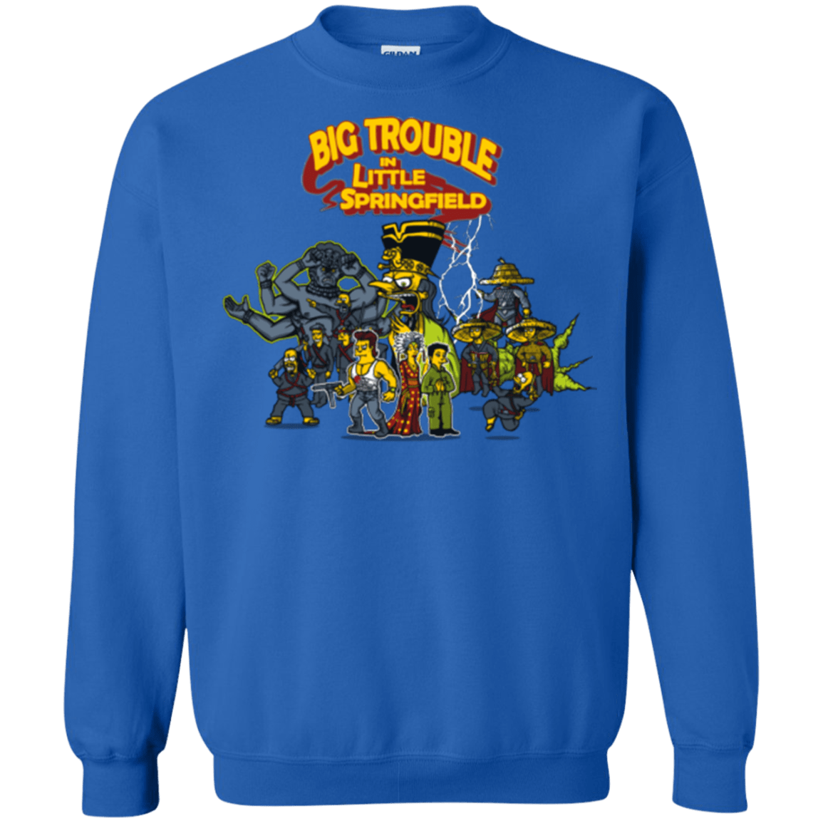 Sweatshirts Royal / S Big Trouble Crewneck Sweatshirt