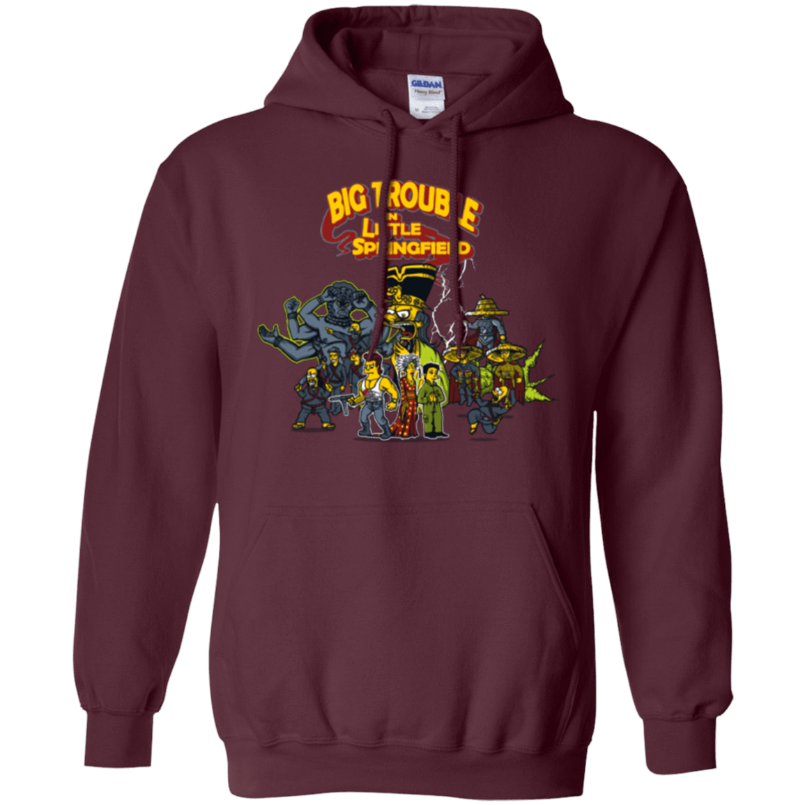 Sweatshirts Maroon / S Big Trouble Pullover Hoodie