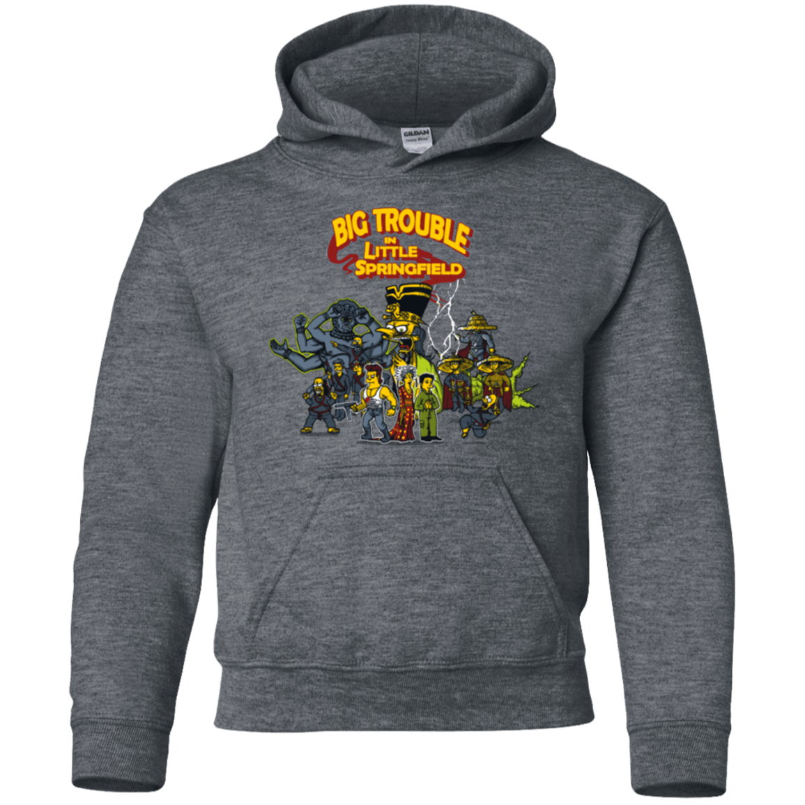 Sweatshirts Dark Heather / YS Big Trouble Youth Hoodie