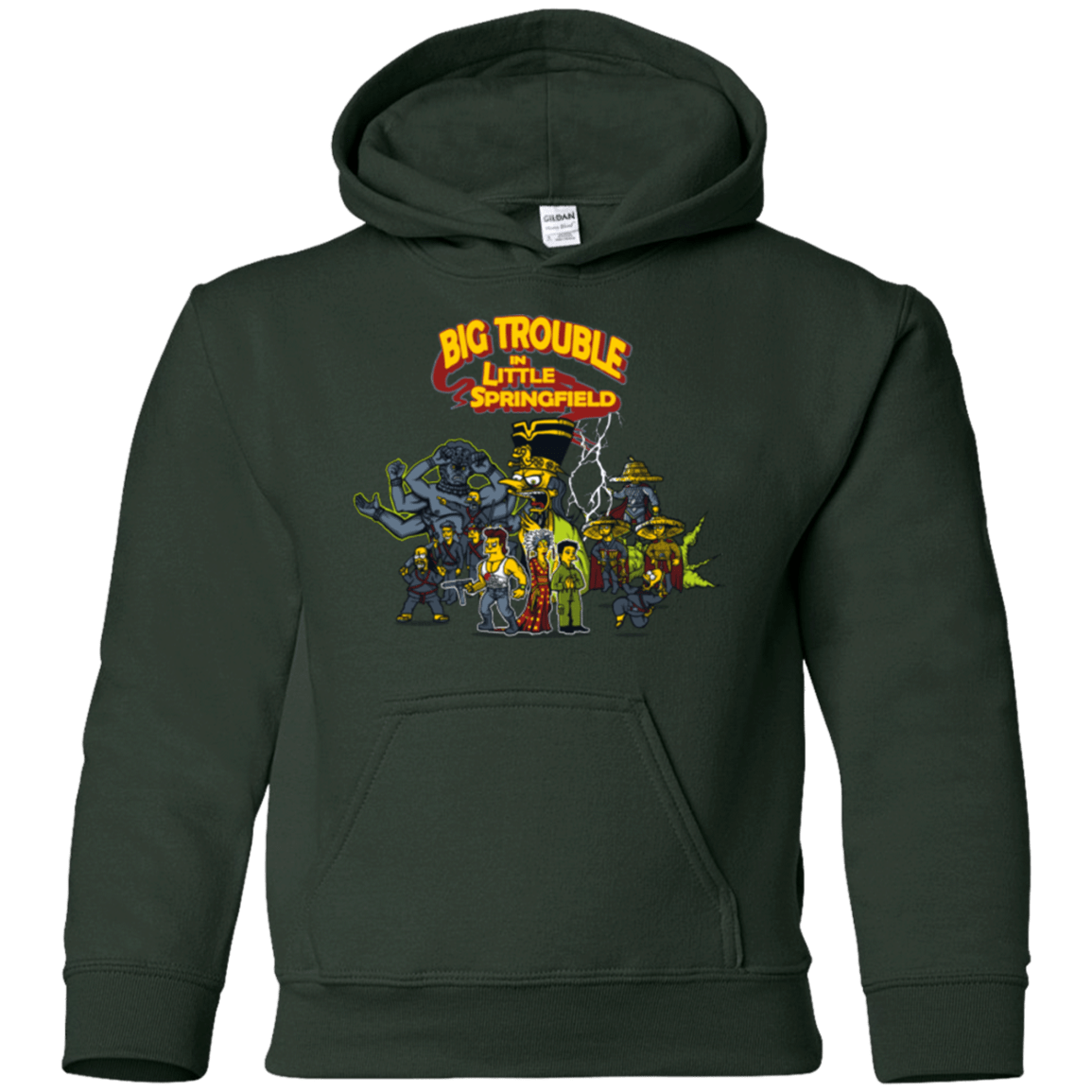 Sweatshirts Forest Green / YS Big Trouble Youth Hoodie
