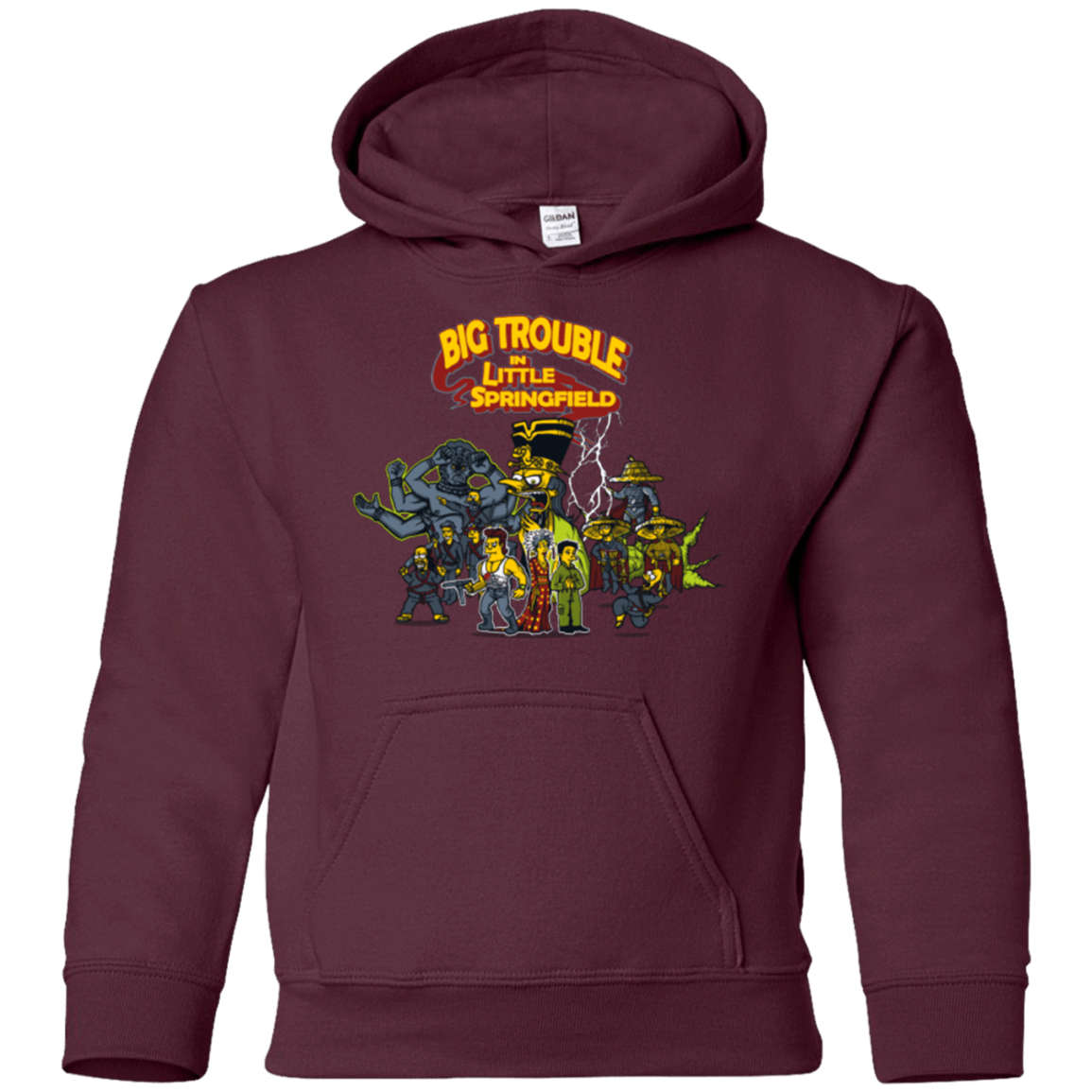 Sweatshirts Maroon / YS Big Trouble Youth Hoodie