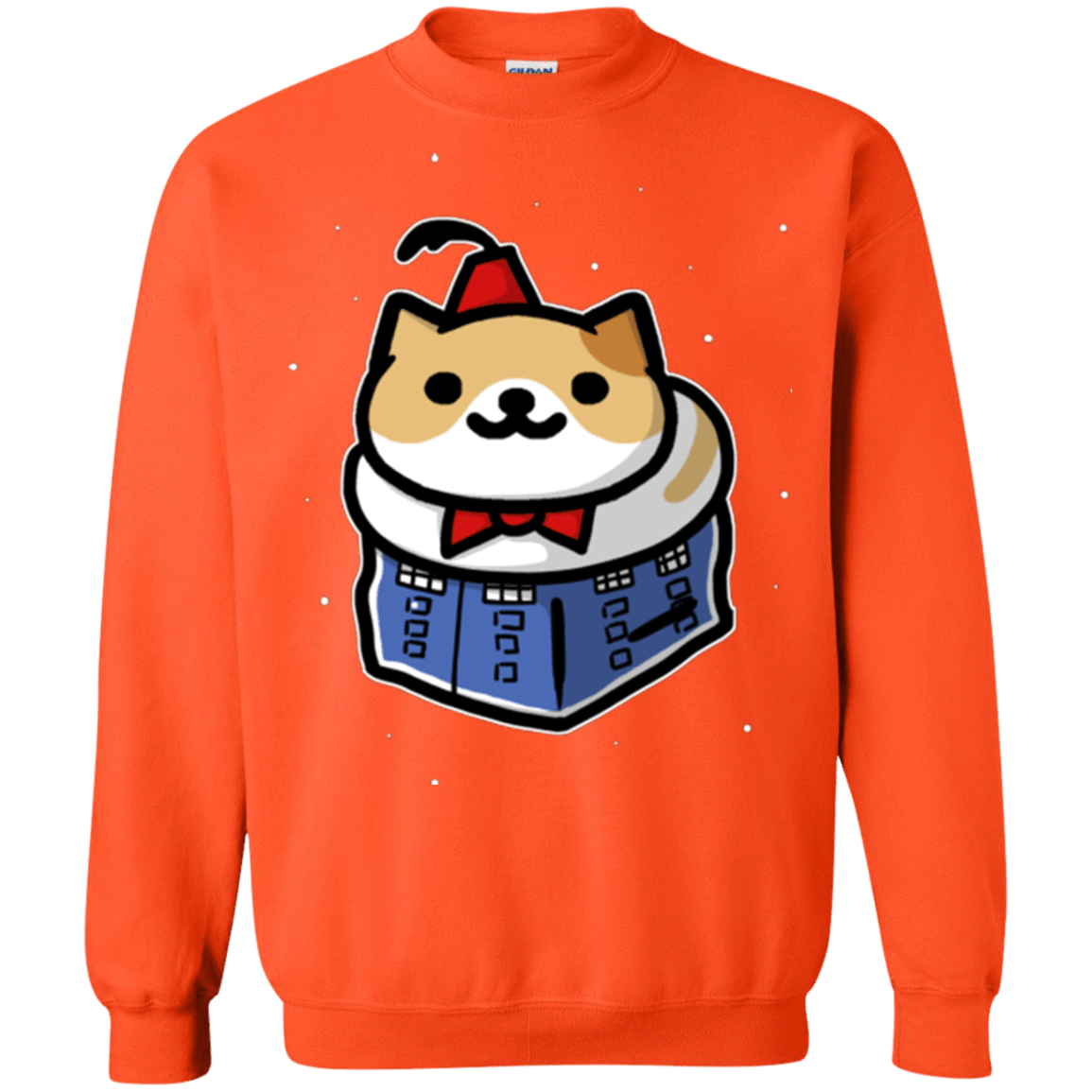 Sweatshirts Orange / Small Bigger On The Inside Crewneck Sweatshirt