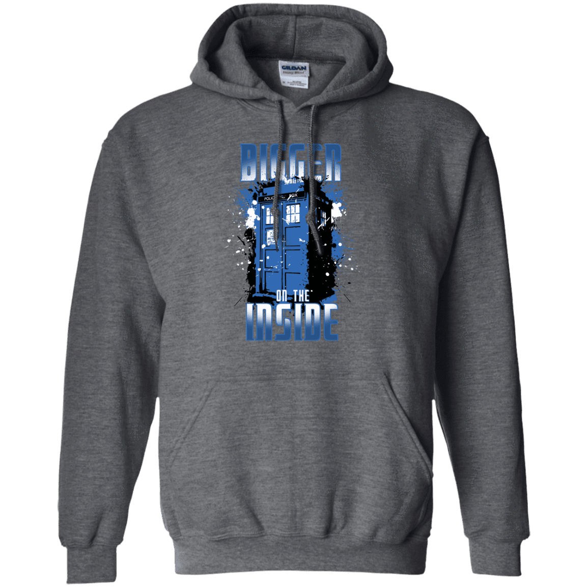 Sweatshirts Dark Heather / S Bigger on the Inside Pullover Hoodie