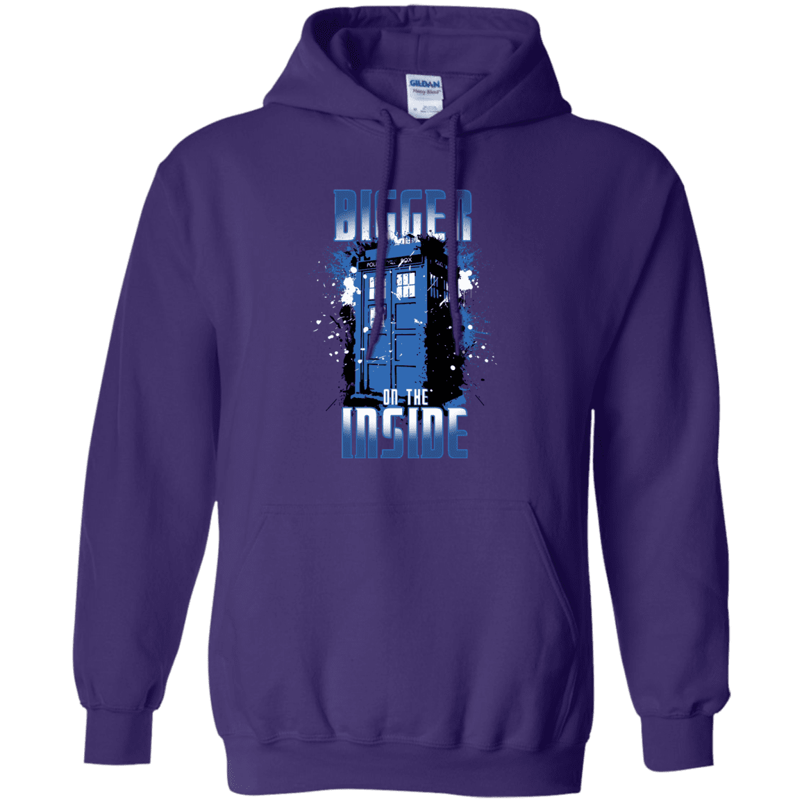 Sweatshirts Purple / S Bigger on the Inside Pullover Hoodie