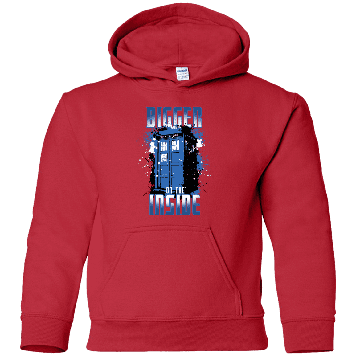 Sweatshirts Red / YS Bigger on the Inside Youth Hoodie