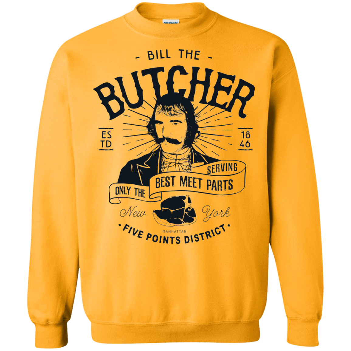 Sweatshirts Gold / Small Bill The Butcher Crewneck Sweatshirt