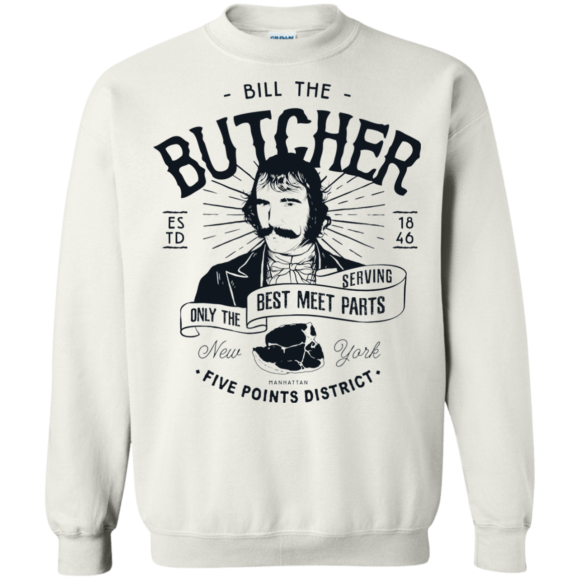 Sweatshirts White / Small Bill The Butcher Crewneck Sweatshirt