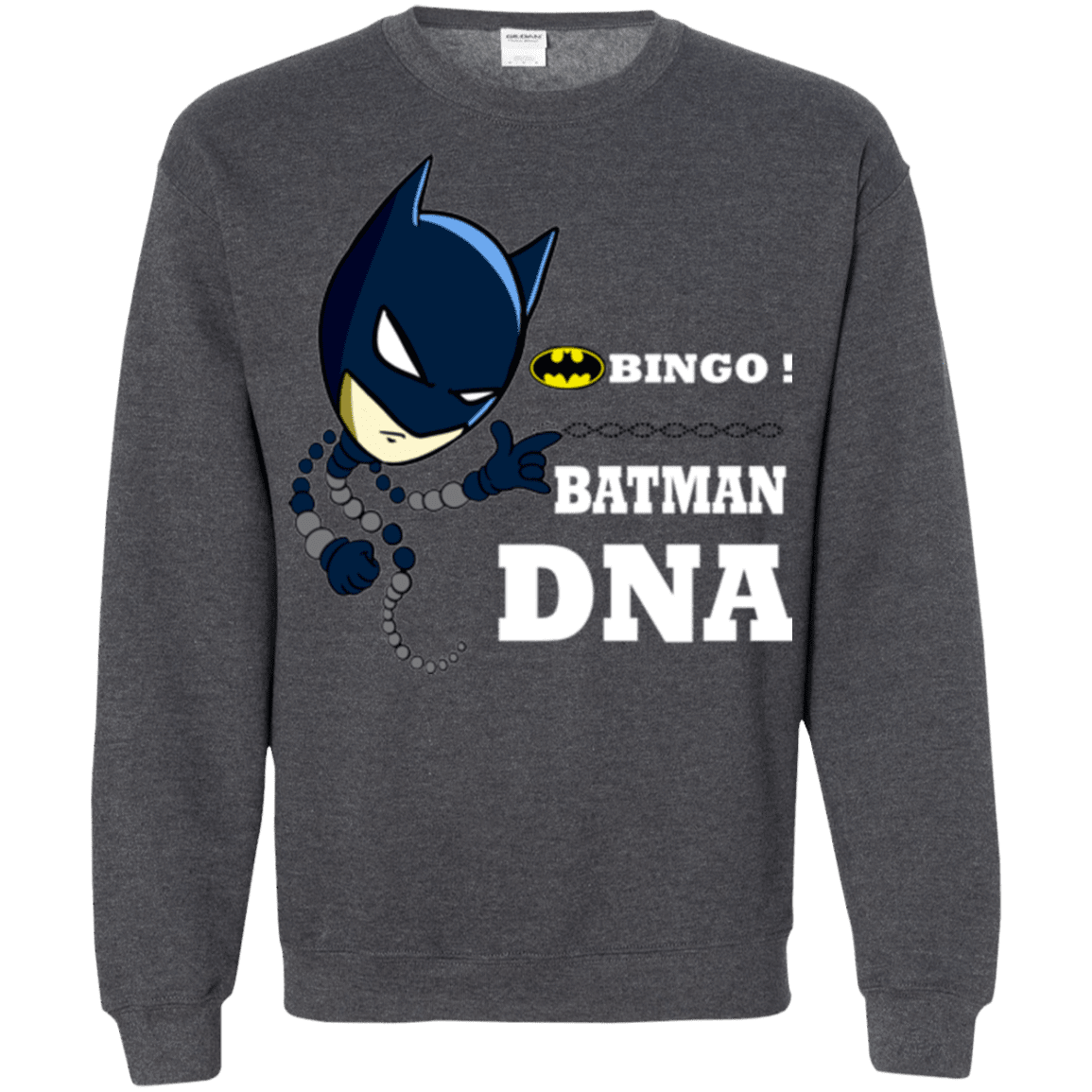 Sweatshirts Dark Heather / Small Bingo Batman Crewneck Sweatshirt